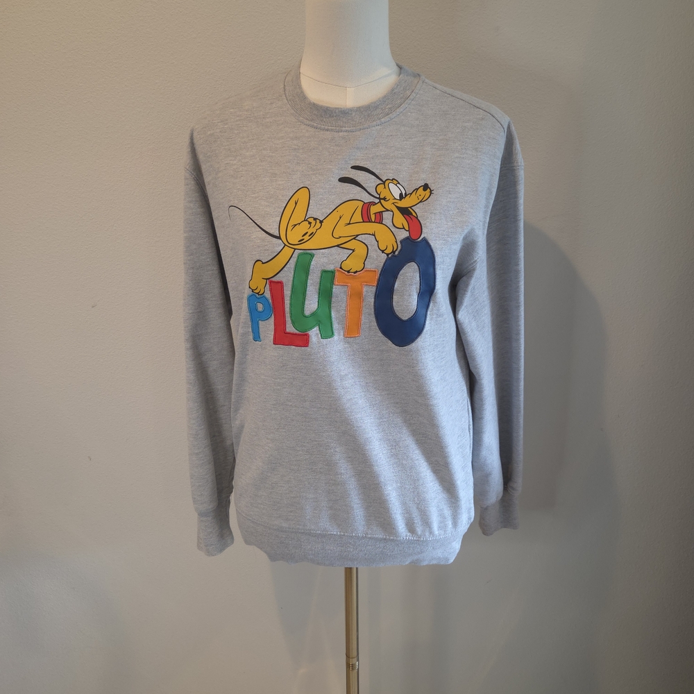 Gray Disney Pluto Men's Sweater